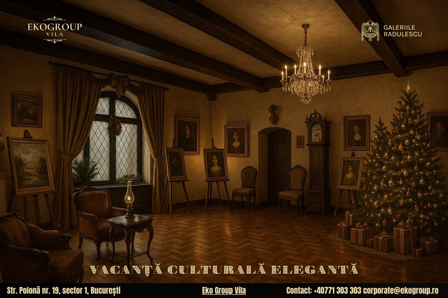 Vacanța de Crăciun la Eko Group Vila: O Călătorie Culturală în Farmecul Crăciunului anilor ’30